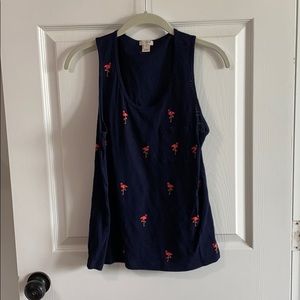 J crew Flamingo Tank